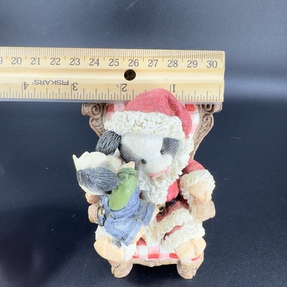 Mary's Moo Moos Christmas Cow Enesco I've Been Udderly Good This Year Figurine - Picture 2 of 9